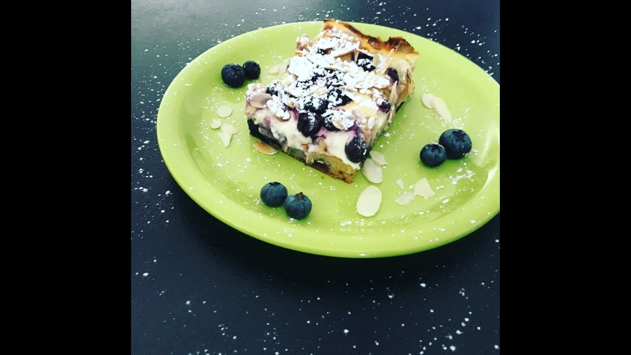 Blaubeerkuchen mit Schmand und Pudding so lecker und so einfach