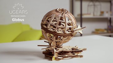 Ugears Globus mechanical model. Assemble Me. Fly Around Me