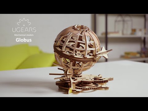 Ugears Globus mechanical model. Assemble Me. Fly Around Me