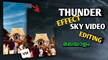 THUNDER EFFECT⚡️SKY VIDEO EDITING/REELS TRENDING THUNDER EFFECT TUTORIAL/REELS TRENDING
