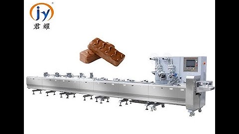 JY-L1000 Nine servo motors high speed chocolate bar pillow packing machine