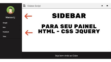 Como fazer menu lateral em html - parte 1/2