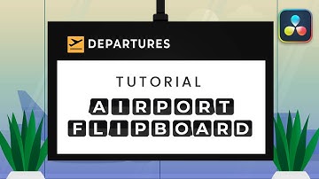 Airport Flip Board Effect in Davinci Resolve