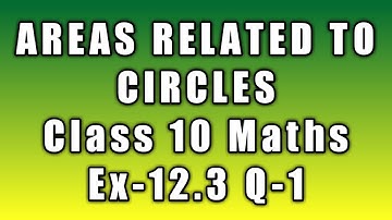 class 10 maths chapter 12 | areas related to circles class 10 | ex 12.3 q 1