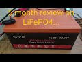 5 month review on LiFePO4 system... pro's and cons