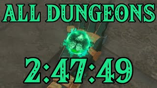 Tears of the Kingdom All Dungeons Speedrun in 2:47:49