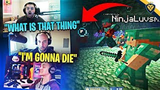 NINJA, COURAGE, AND MAVEN FIGHT THE GUARDIAN TEMPLE IN MINECRAFT! THE HUNTING (Minecraft)