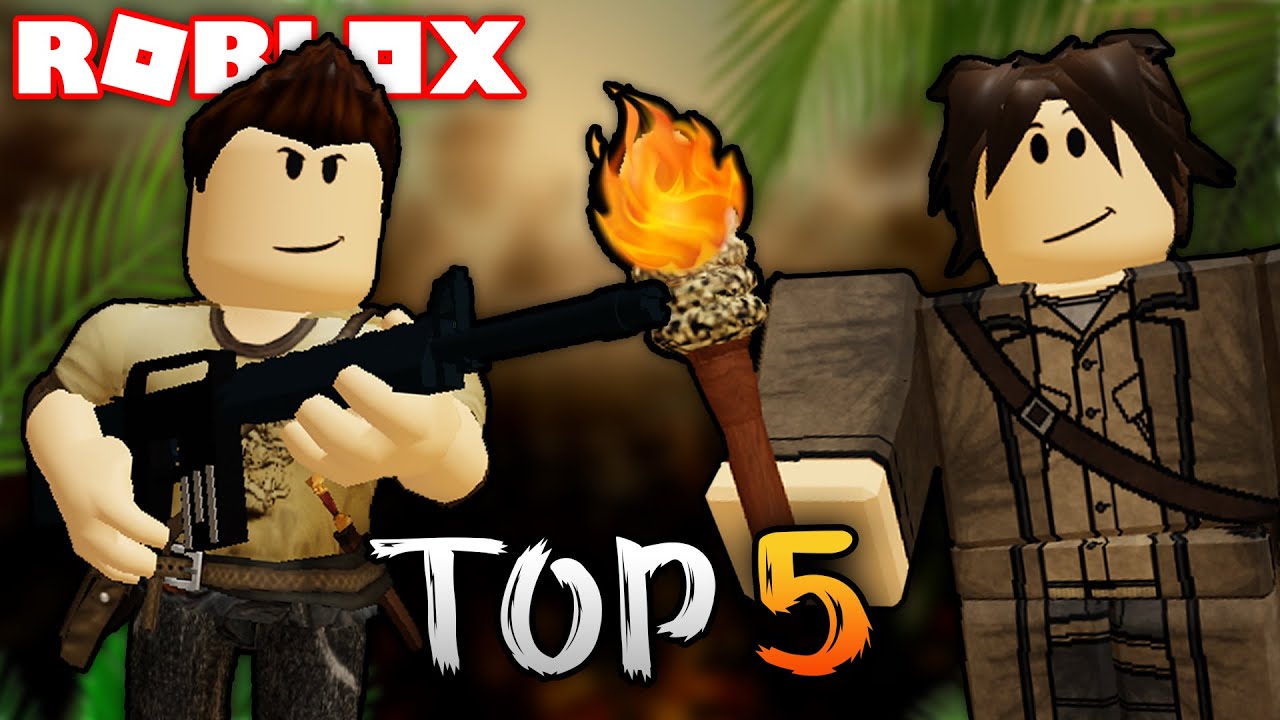 Los Mejores Juegos De Supervivencia En Roblox 🌴🎒 Top 5 Roblox Youtube