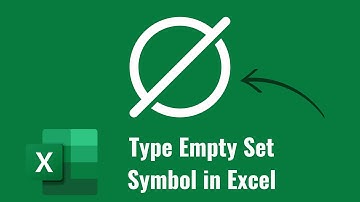 How to type Empty Set symbol in Word/Excel