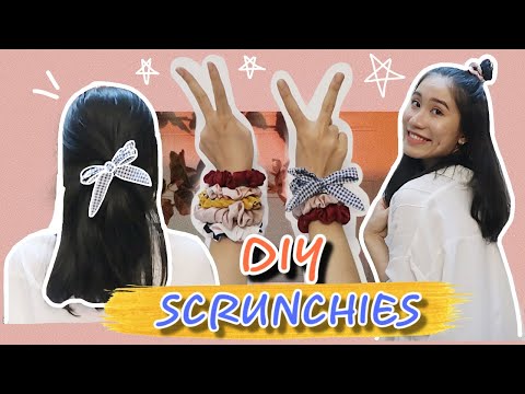 #Stayhome and DIY #withme: SCRUNCHIES VÀ 8 CÁCH CỘT TÓC  | How To Make & Use Scrunchies | Hạ Summi