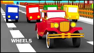 WHEELS  Why do we need FOUR?  Cartoon Cars  Cartoons for Kids!