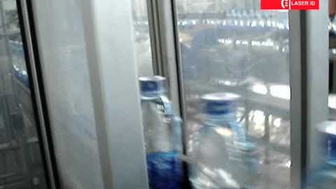 Laser marking and coding PET Coke bottle