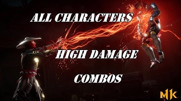 Mortal Kombat 11 - High Damage Combo video For Every Character