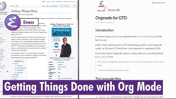 Org-mode - Getting Things Done