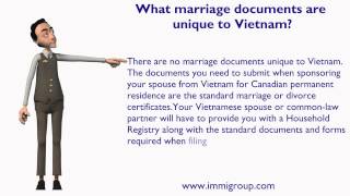 What marriage documents are unique to Vietnam