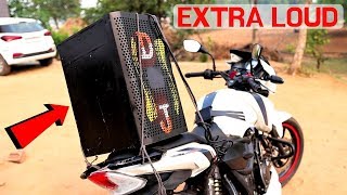 Fitting DJ Speaker On Our Bike Very Loud Sound