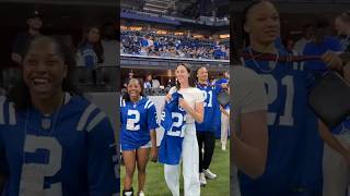 😂 Caitlin Clark won't betray Kansas City Chiefs at Indianapolis Colts NFL game | Indiana Fever WNBA