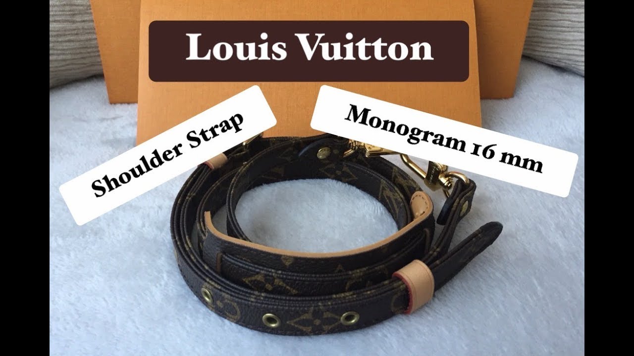 Louis Vuitton 16mm Monogram Canvas Adjustable Shoulder Strap - Yoogi's  Closet