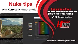 Nuke tips: HueCorrect to Correct your image Eng