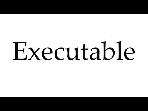 How to Pronounce Executable