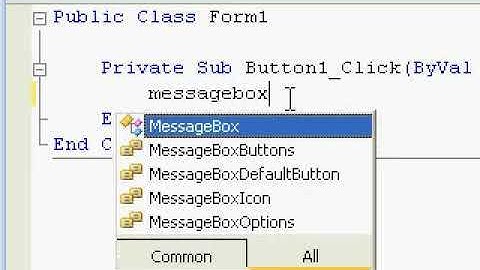 Visual Basic Tutorial (Message Box)