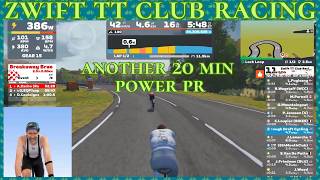 Back-to-Back 20-Minute Power PRs on Zwift! Closing in on 400 Watts