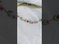 Knot Stitch Rose Hand Embroidery 🌸🌸 #handembroiderydesign #rosedesign #youtubeshorts #artwork