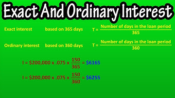 What Is And How To Calculate Exact And Ordinary Simple Interest - Exact Vs Ordinary Simple Interest