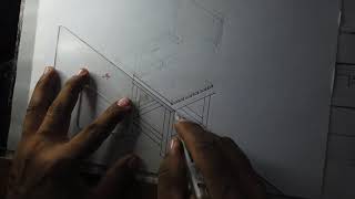 PICTORIAL DRAWING OF AN ISOMETRIC ARM CHAIR TIMELAPSE #Drafting #IsometricDrawing