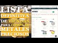 📑 LISTA DEFINITIVA DE TIENDAS DONDE COMPRAR ORO & PLATA