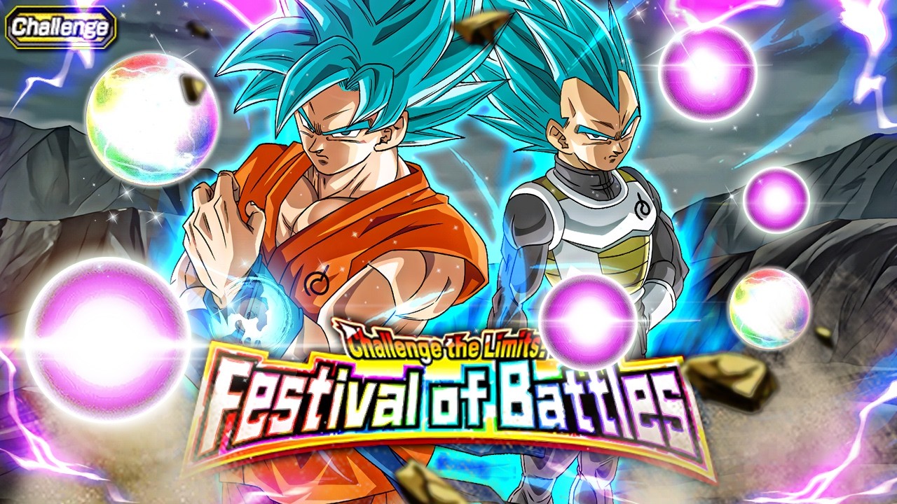 EZA INT ROF BLUE GOKU/BLUE VEGETA VS. CHALLENGE THE LIMITS! FESTIVAL OF BATTLES! (Dokkan Battle)
