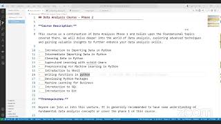 7am Data Analysis with python | Week 1 | Day 1