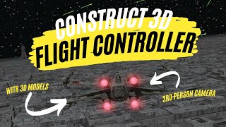 Construct 3D flight controller with 3D camera and 3D modelling