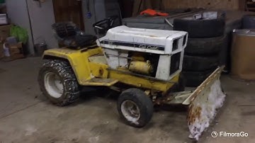 Cub cadet 149 plow install