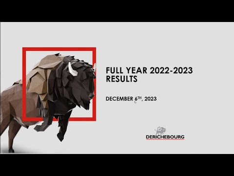 Prsentation des rsultats 2022-2023 du groupe Derichebourg