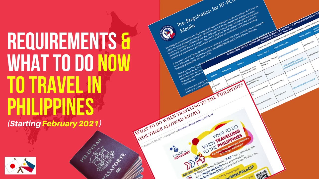 travel requirements traveling to philippines