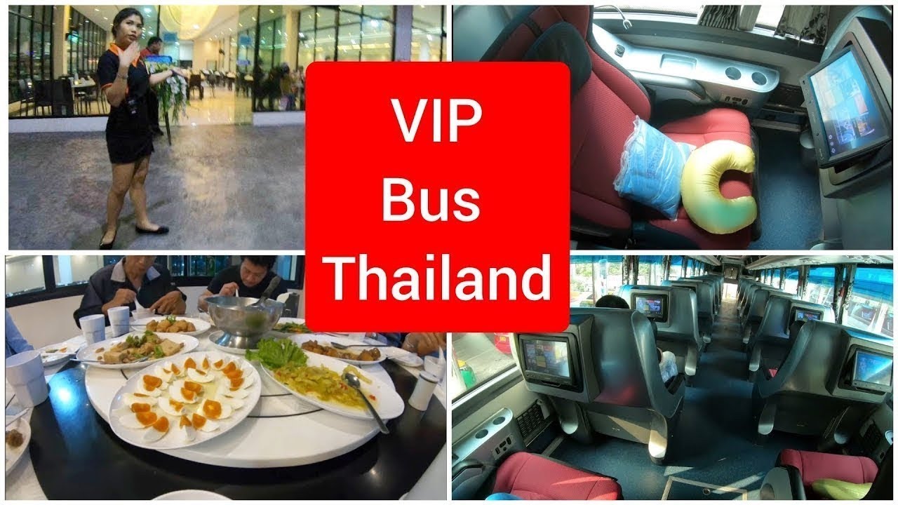 Thailand VIP overnight bus, from Bangkok to Phuket 4K