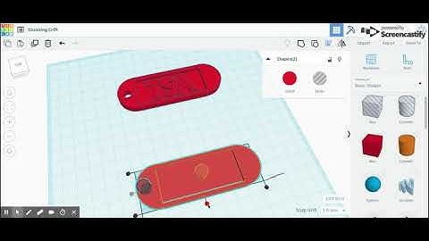 TinkerCAD Keychain Step 9