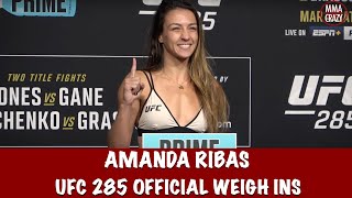 UFC 285 Official Weigh ins: Amanda Ribas