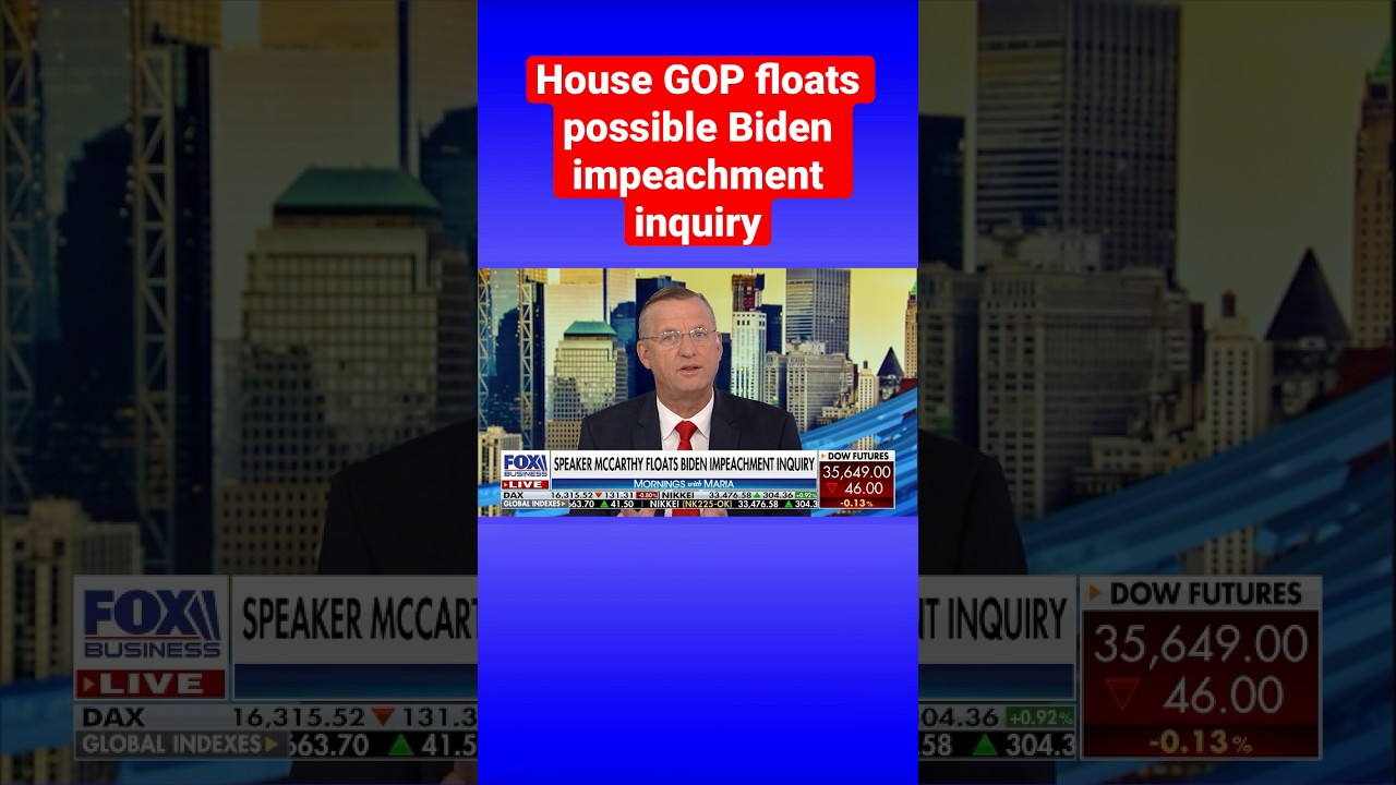 Will a potential Biden impeachment hurt his chances in 2024? #shorts