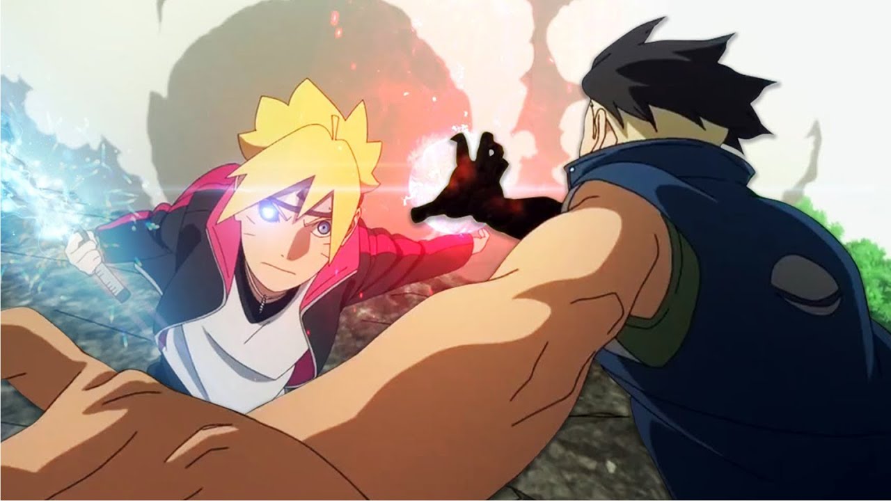 Ending scene..Brofist👊👊 #Boruto and Naruto