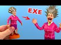 Making Scary Teacher 3D with Clay | Miss Ti Exe