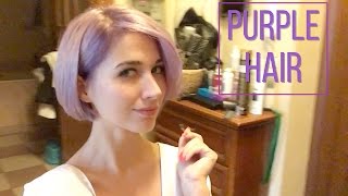 видео Как покрасить волосы в лавандовый, фиолетовый цвет