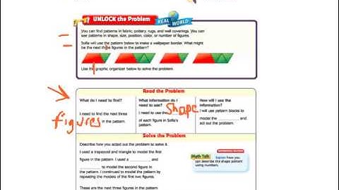 Go Math 10.7 Shape Patterns
