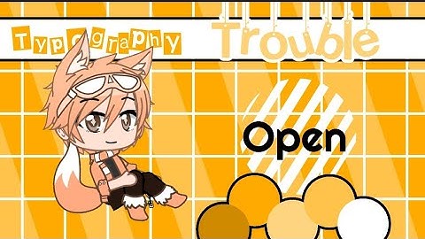 Trouble Typography Mep | CANCELLED | Kinda Strict? | Gacha Club | #DoodleBarkzTroubleMep