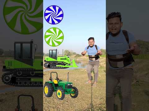 2 January 2024 Colouring rotating magic ball to Tractor, jcb, roller & scooter - vfx magic video