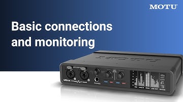 UltraLite-mk5: basic connections and monitoring
