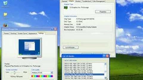 How to change screen display size in safe mode