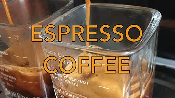 Over, under and ideal coffee espresso extraction