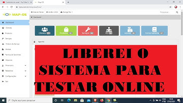 liberei acesso ao sistema de ordem de serviço nova versão para testes online no servidor web -Mapos
